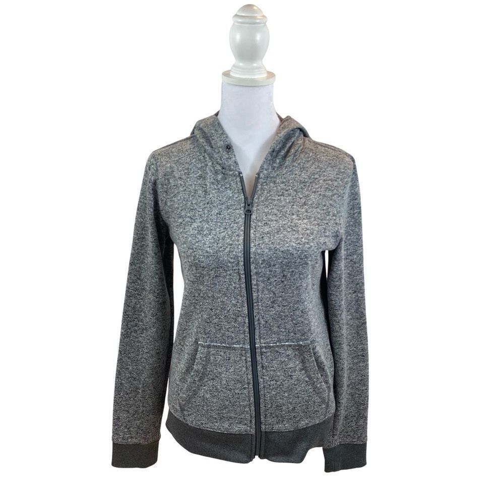 Aeropostale Brand Hooded Zip Up Sweatshirt Grey Size Medium